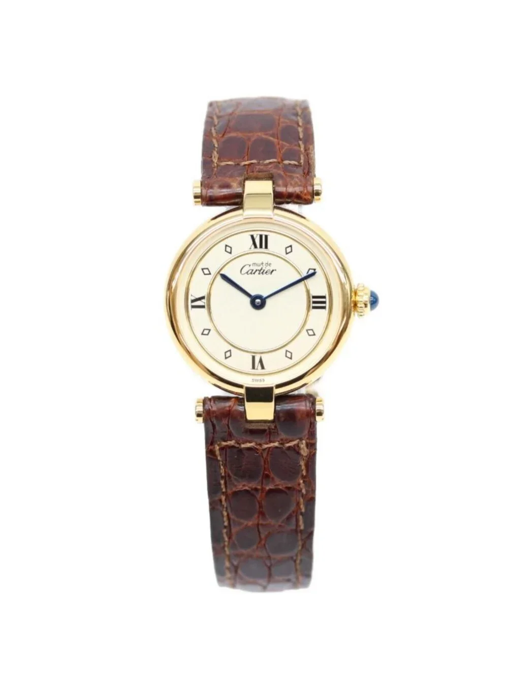 Cartier Must Vendome SM Vermeil Roman Dial Watch